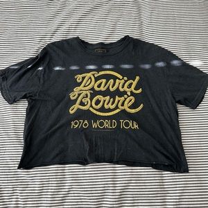 David Bowie cropped vintage tee